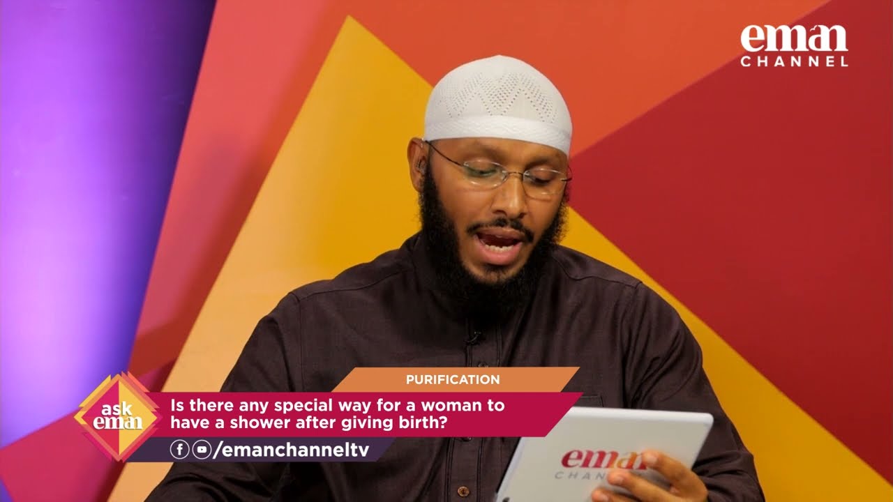 Is there any special way for a woman to have a shower after giving